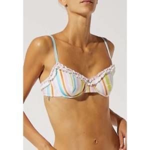 Solid & Striped Daphne Ruffle Bikini Set M